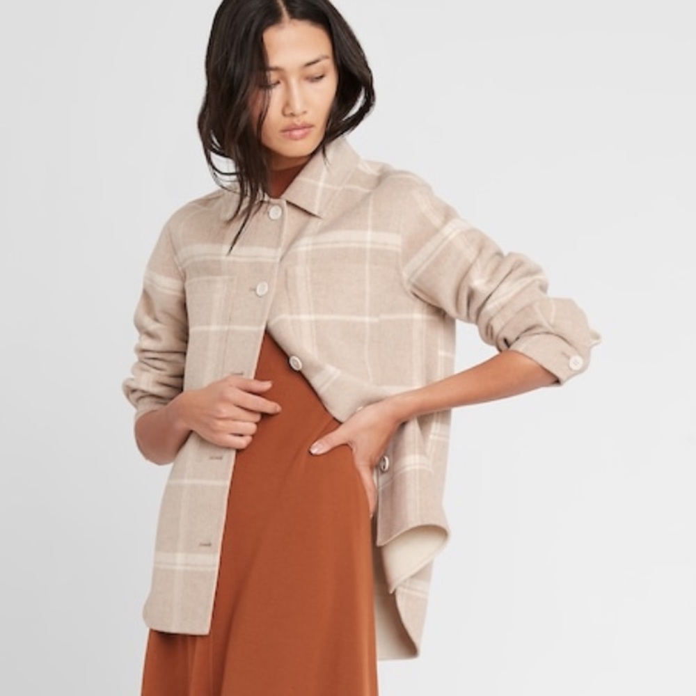 NWT Banana Republic Reversible Shirt Jacket